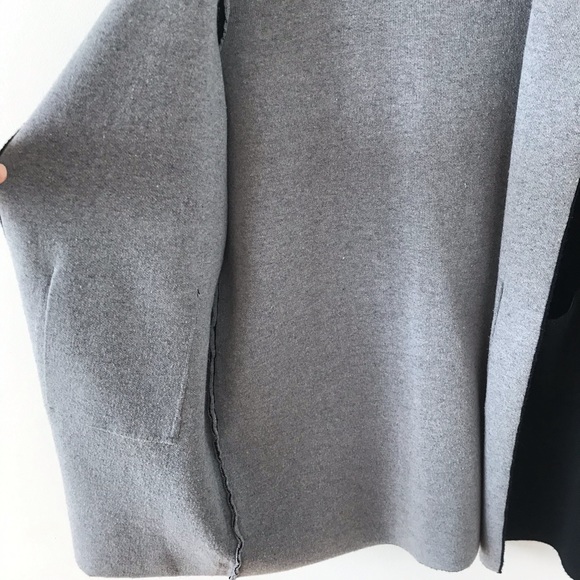 Black and gray open front cardigan - Picture 2 of 6